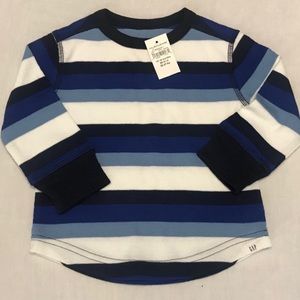 [Baby Gap] NWT Striped L/S Shirt Set 12-18 Mo